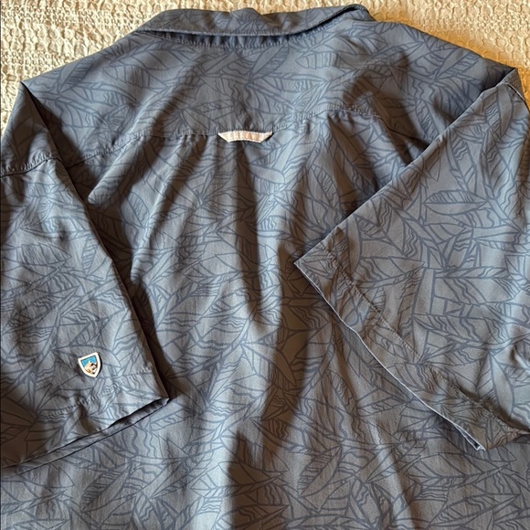 Kuhl Blue Pattern Casual Button Down Shirt XL - Picture 5 of 9